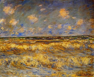  Monet Malerei - Raues Meer Claude Monet